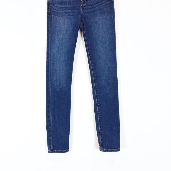 Madewell Roadtripper Skinny Mid Rise Stretch Jeans Dark Wash 24 Classic Preppy - Picture 6 of 10